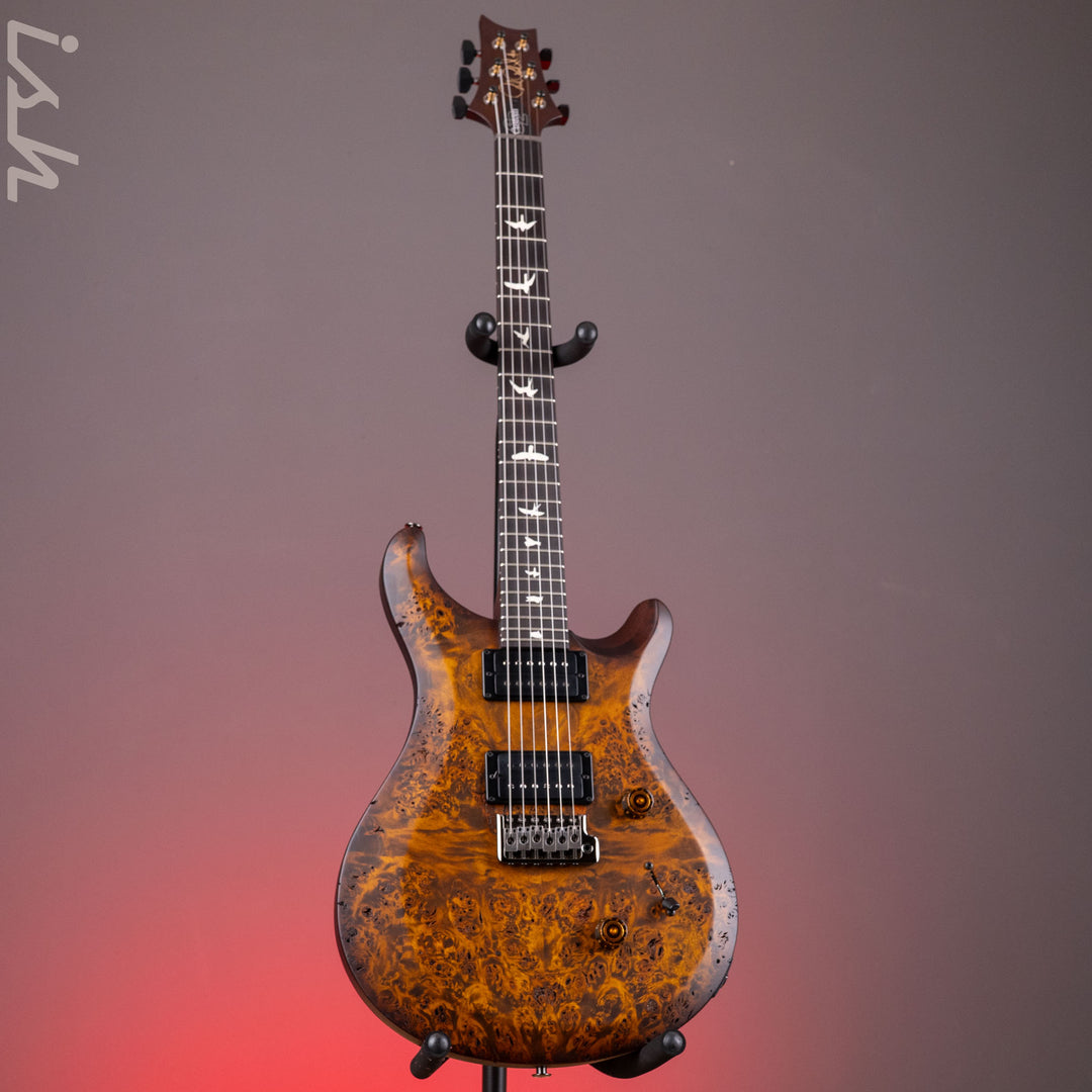 PRS Wood Library Select Limited S2 Custom 24 Poplar Burl Black Gold Burst