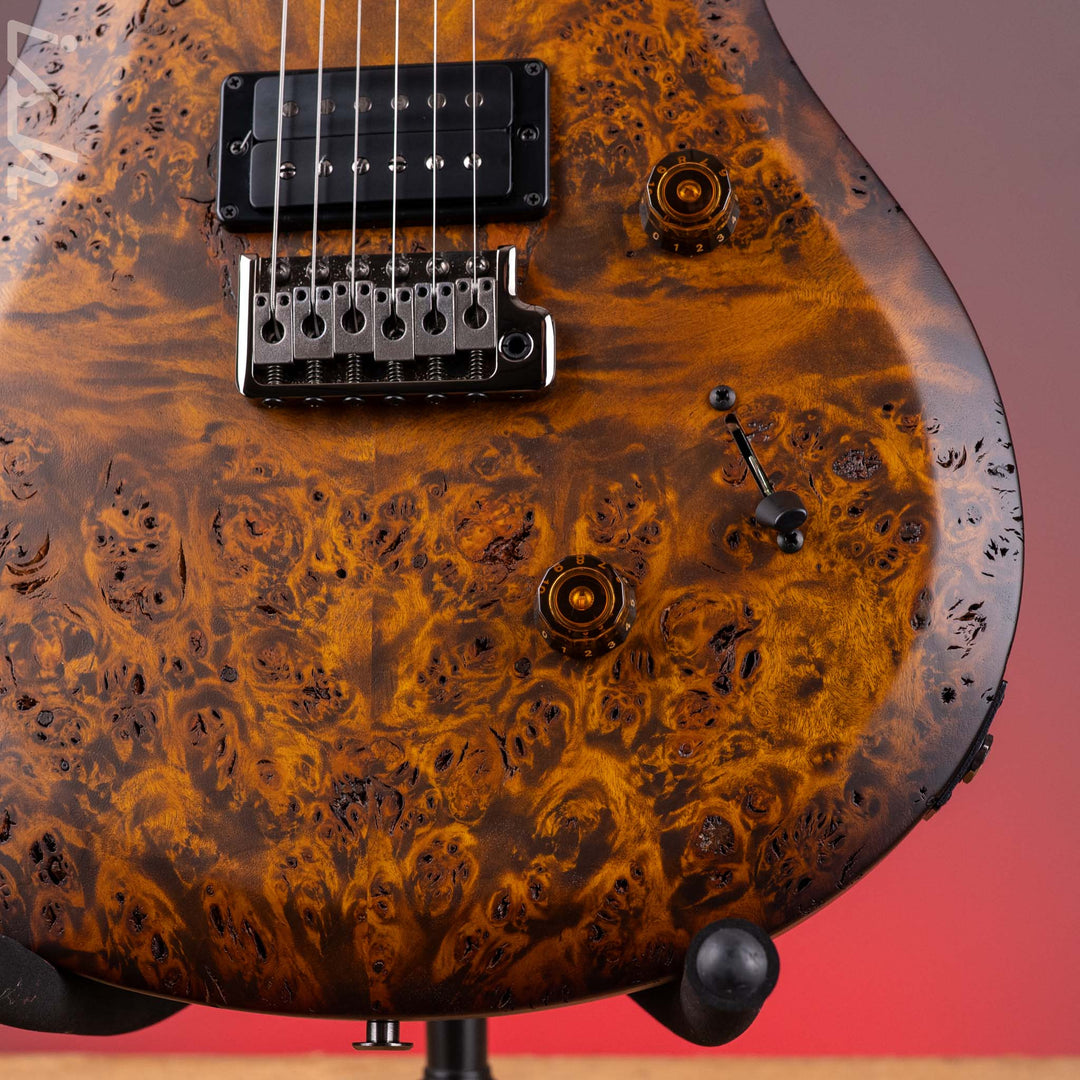 PRS Wood Library Select Limited S2 Custom 24 Poplar Burl Black Gold Burst