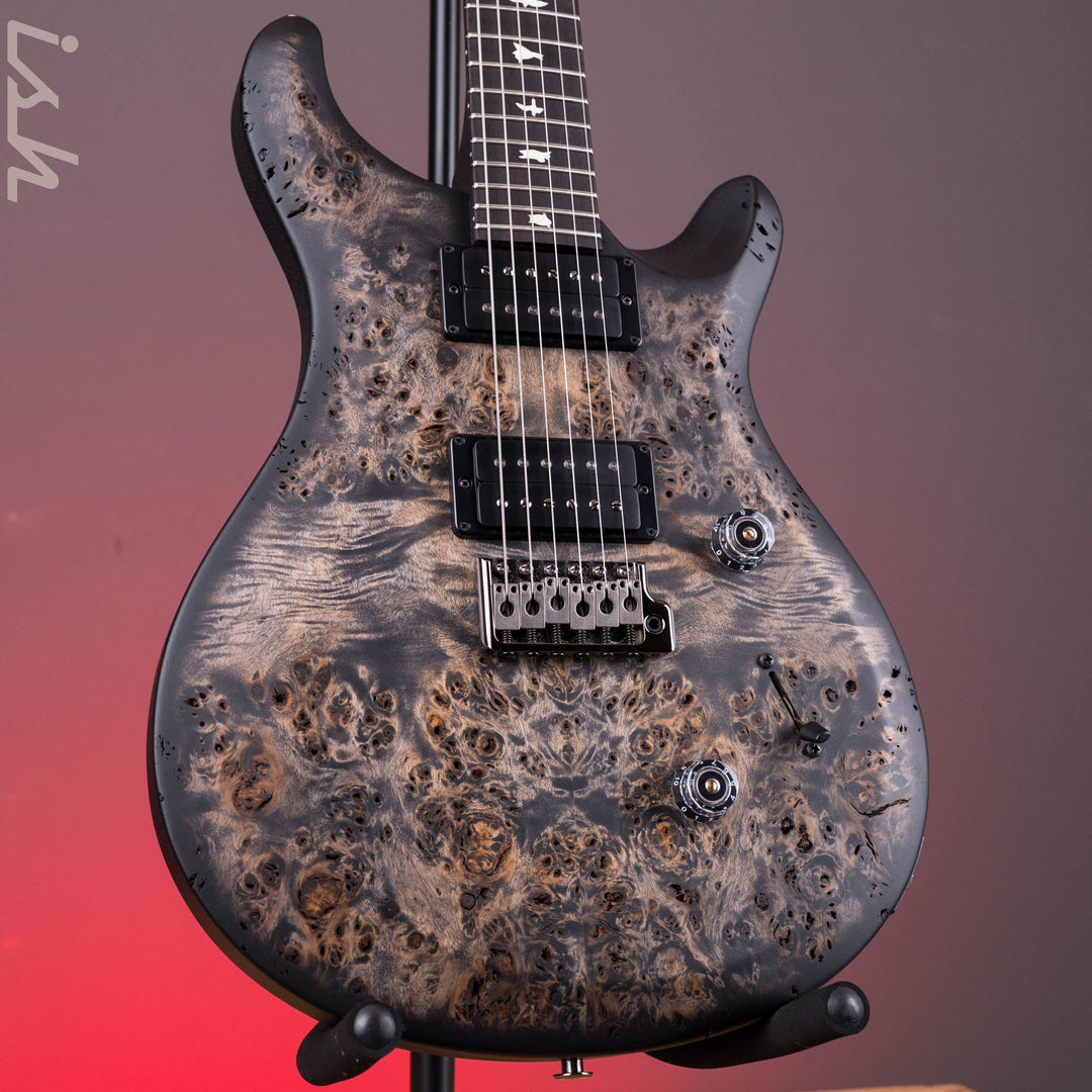 PRS Wood Library Select Limited S2 Custom 24 Poplar Burl Charcoal Burst