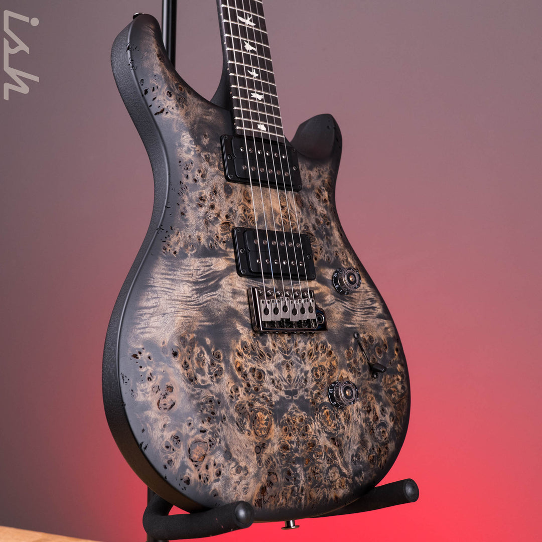 PRS Wood Library Select Limited S2 Custom 24 Poplar Burl Charcoal Burst