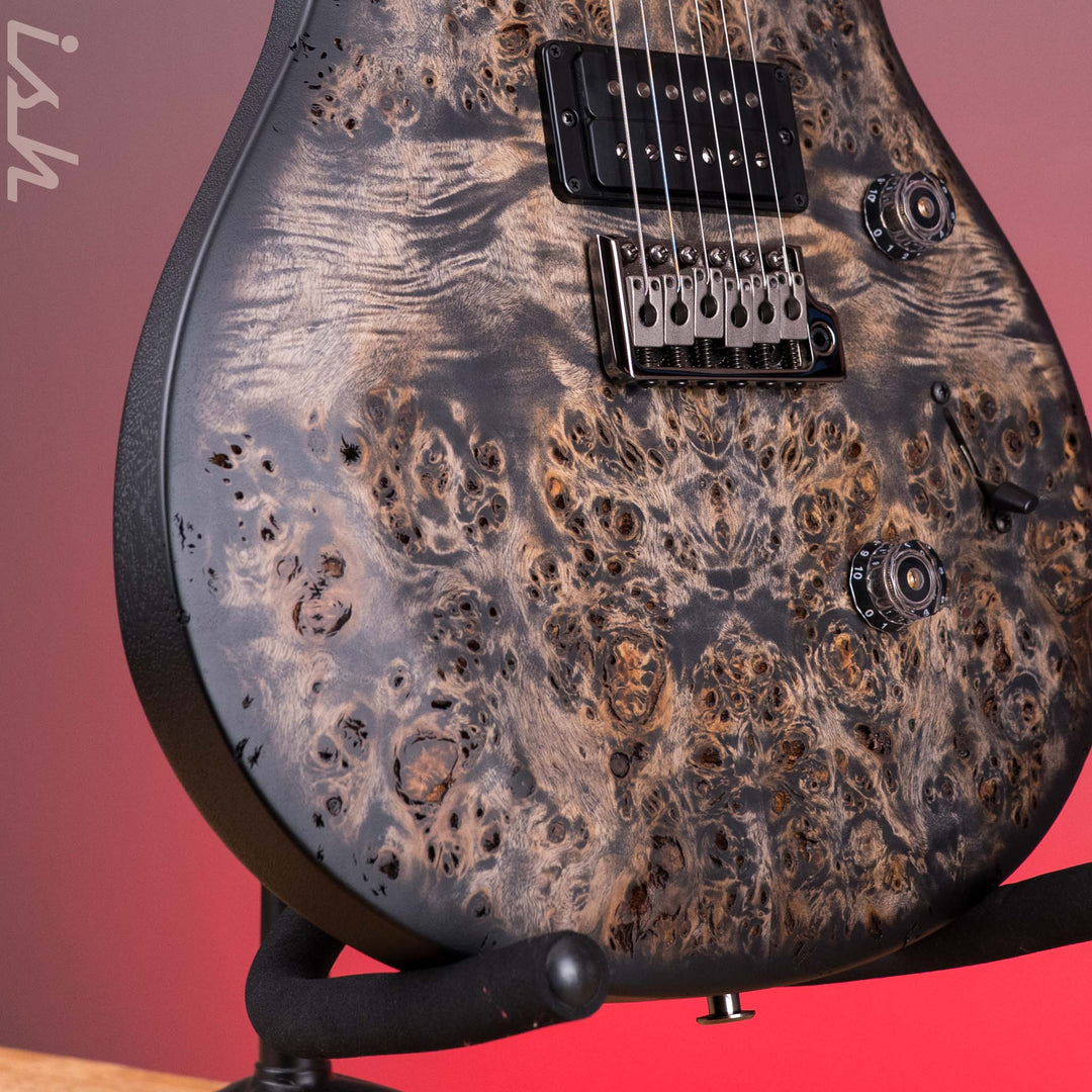 PRS Wood Library Select Limited S2 Custom 24 Poplar Burl Charcoal Burst