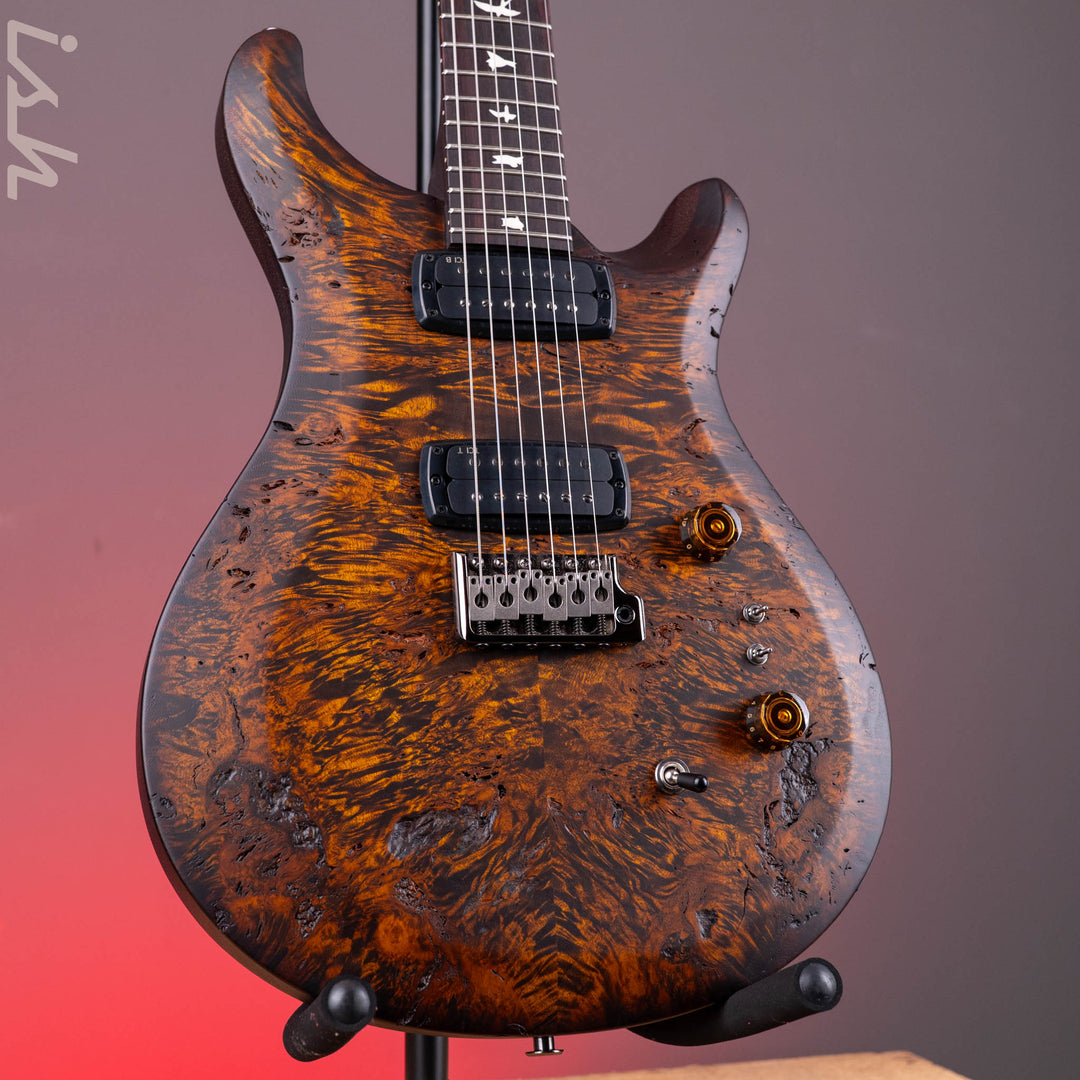 PRS Wood Library Select Limited S2 Custom 24-08 Poplar Burl Black Gold Burst