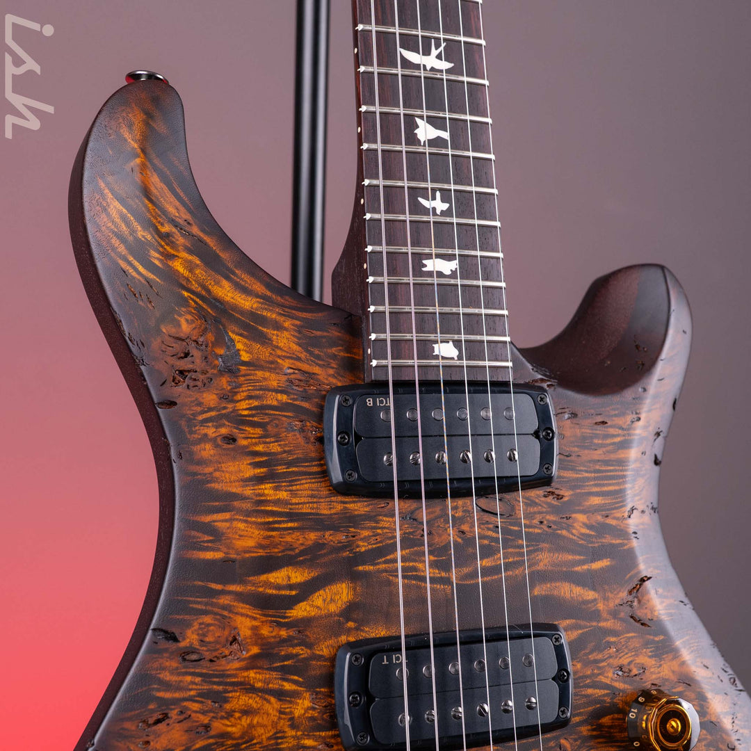 PRS Wood Library Select Limited S2 Custom 24-08 Poplar Burl Black Gold Burst