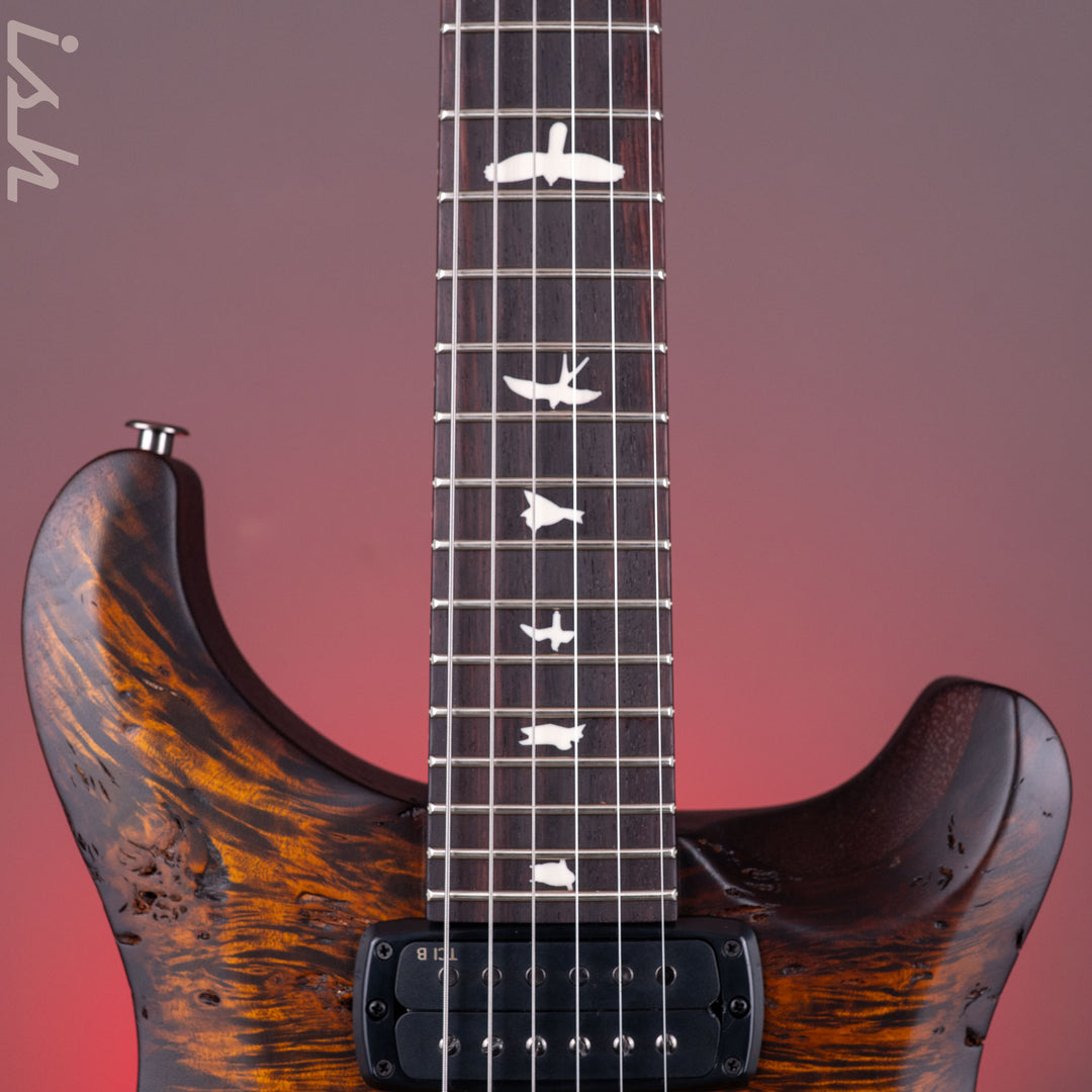 PRS Wood Library Select Limited S2 Custom 24-08 Poplar Burl Black Gold Burst