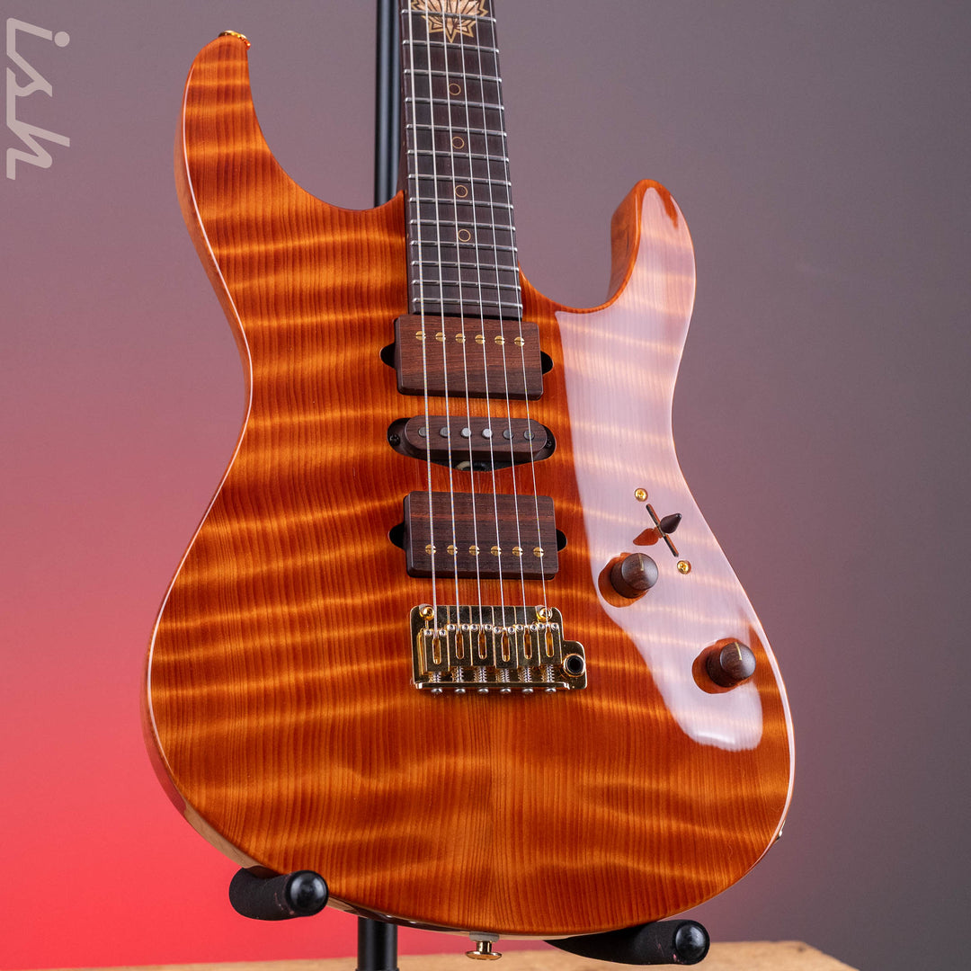 2015 Suhr Modern Carve Natural Top Figured Redwood Collection 