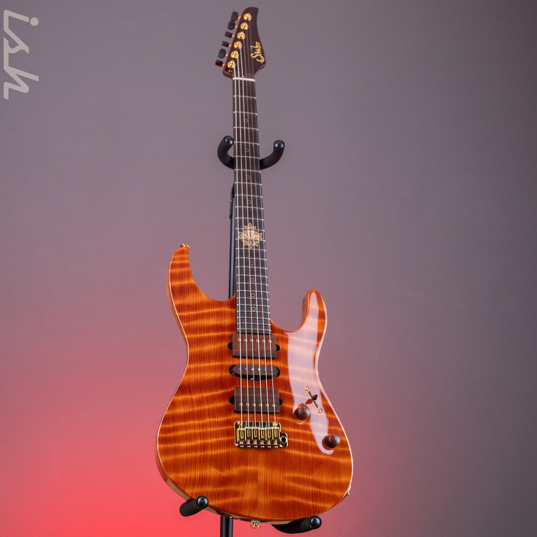 2015 Suhr Modern Carve Natural Top Figured Redwood Collection 