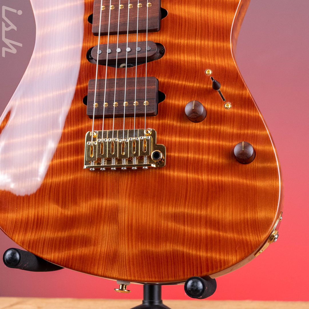 2015 Suhr Modern Carve Natural Top Figured Redwood Collection 