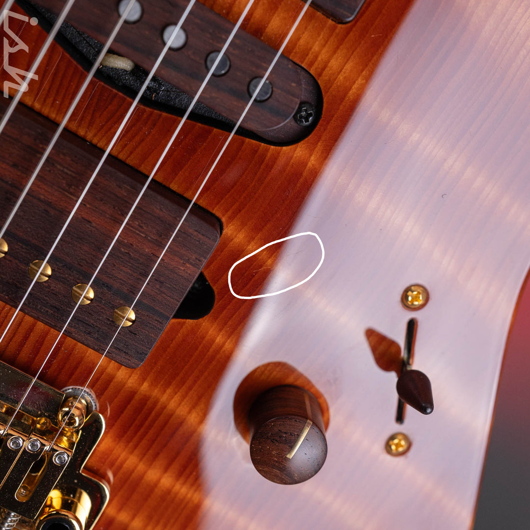 2015 Suhr Modern Carve Natural Top Figured Redwood Collection 