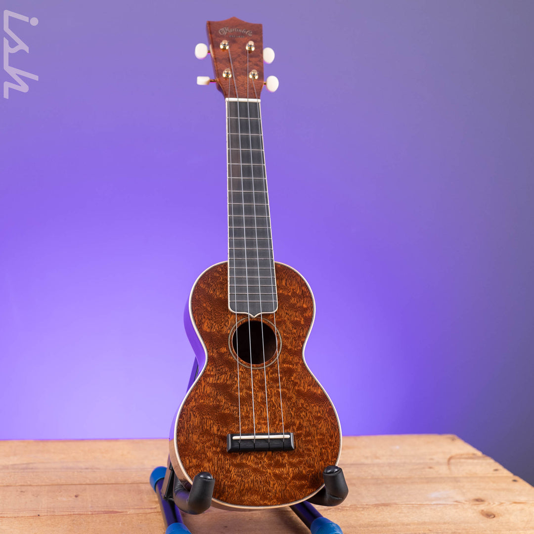 2024 Martin Custom Shop Soprano Ukulele Natural Quilted Sapele