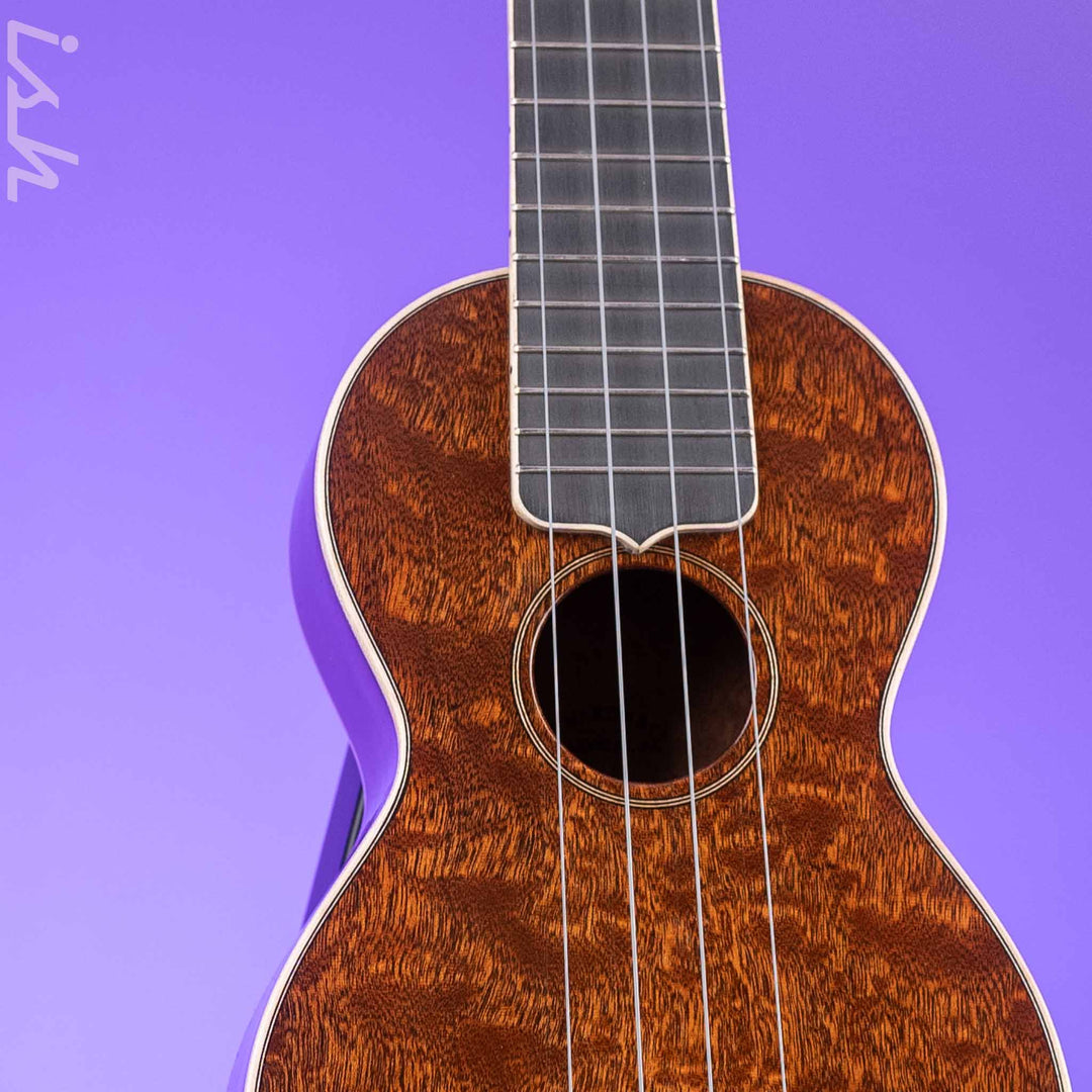 2024 Martin Custom Shop Soprano Ukulele Natural Quilted Sapele
