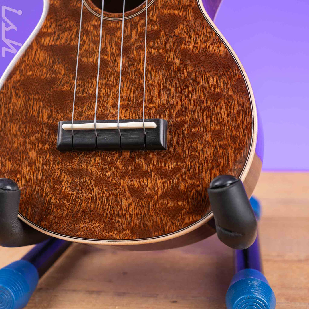 2024 Martin Custom Shop Soprano Ukulele Natural Quilted Sapele