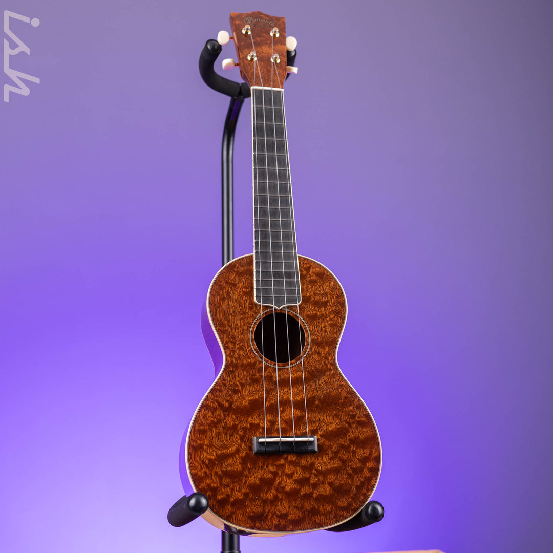 2024 Martin Custom Shop Concert Ukulele Natural Quilted Sapele