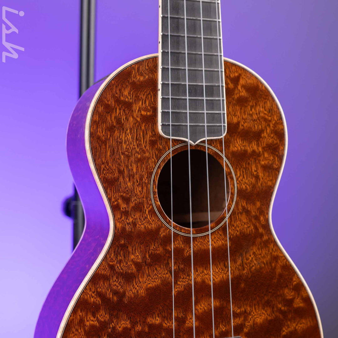 2024 Martin Custom Shop Concert Ukulele Natural Quilted Sapele