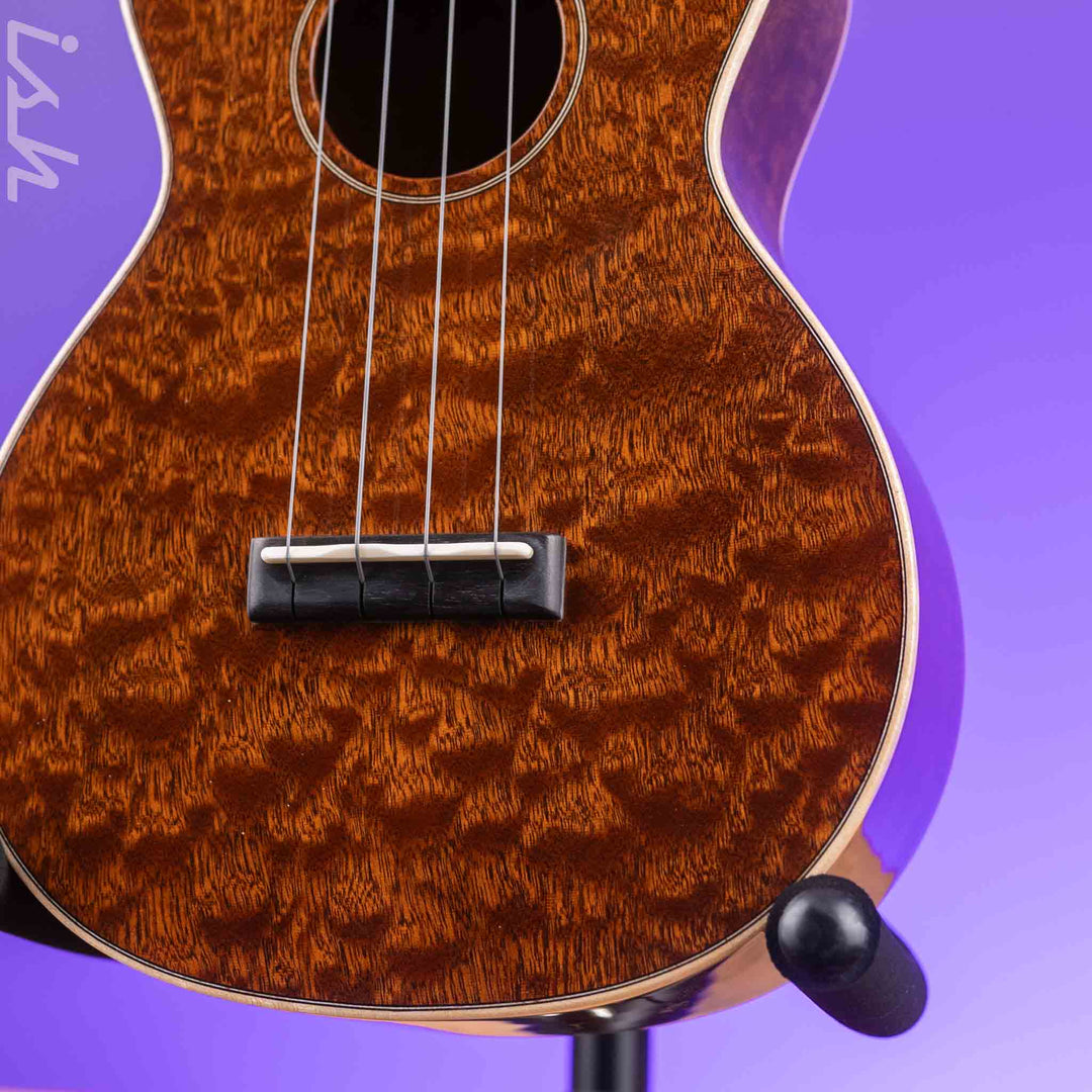 2024 Martin Custom Shop Concert Ukulele Natural Quilted Sapele
