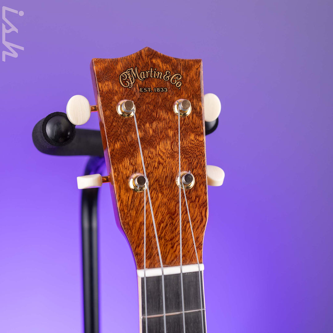 2024 Martin Custom Shop Concert Ukulele Natural Quilted Sapele