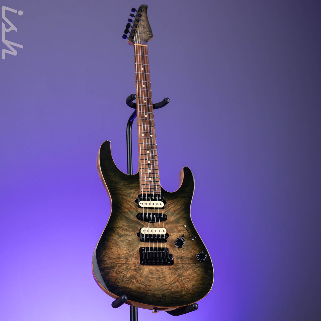 2015 Suhr Modern Faded Trans Green Burst – Ish Guitars