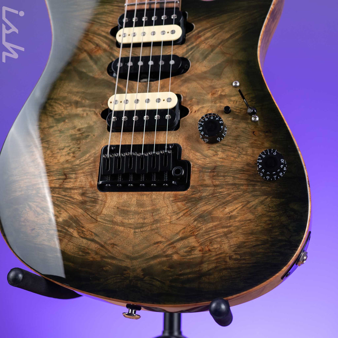 2015 Suhr Modern Faded Trans Green Burst – Ish Guitars