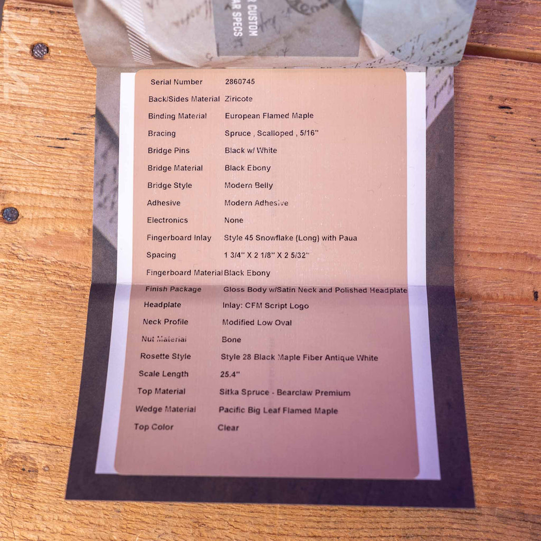 Martin Custom Shop GP-28 Style Grand Performance Bearclaw Sitka Spruce