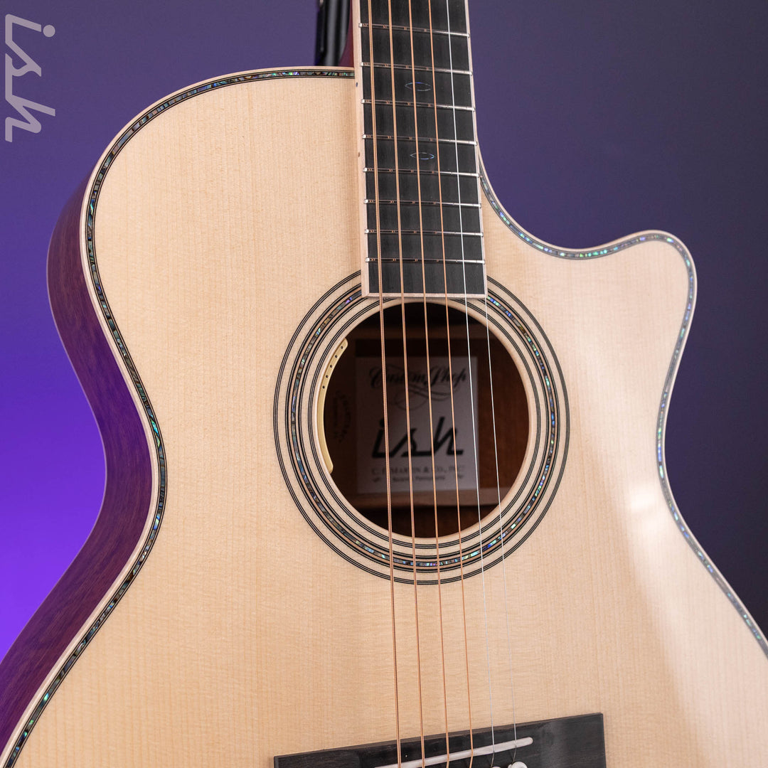 Martin Custom Shop GP41 Style Italian Alpine Spruce, Curly Muninga