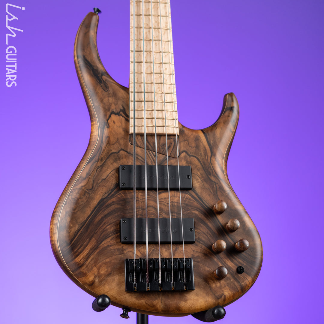 MTD 535-24 5-String Bass NAMM Brown Walnut on Flamed Sycamore