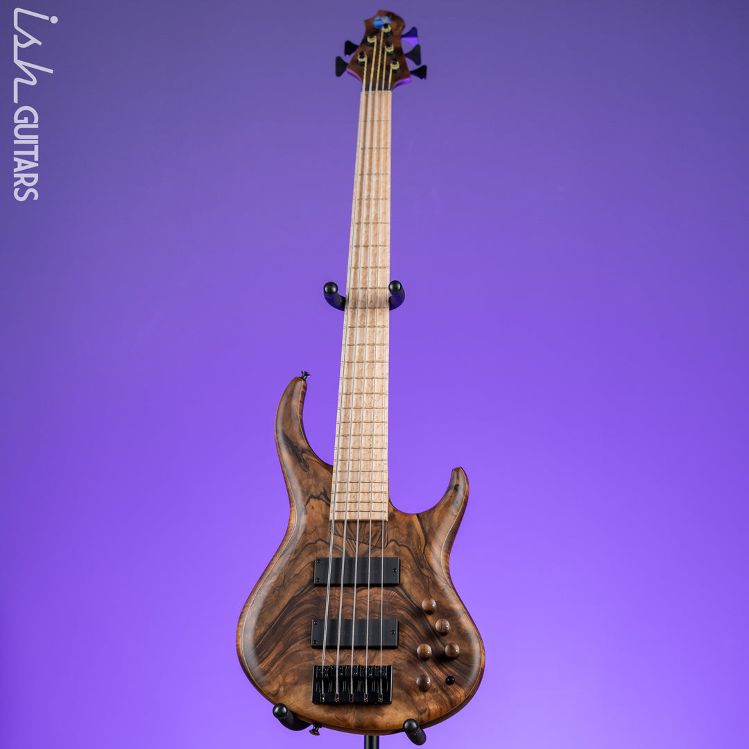 MTD 535-24 5-String Bass NAMM Brown Walnut on Flamed Sycamore
