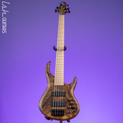 MTD 535-24 5-String Bass NAMM Brown Walnut on Flamed Sycamore
