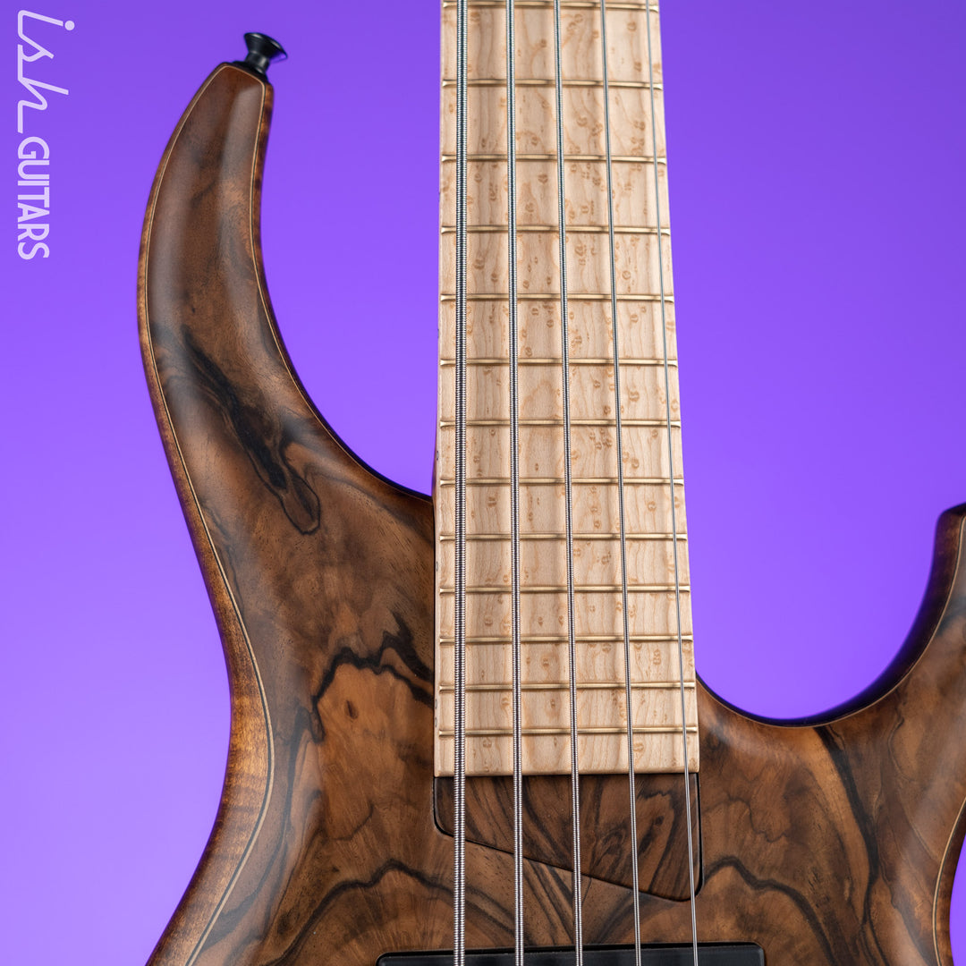 MTD 535-24 5-String Bass NAMM Brown Walnut on Flamed Sycamore