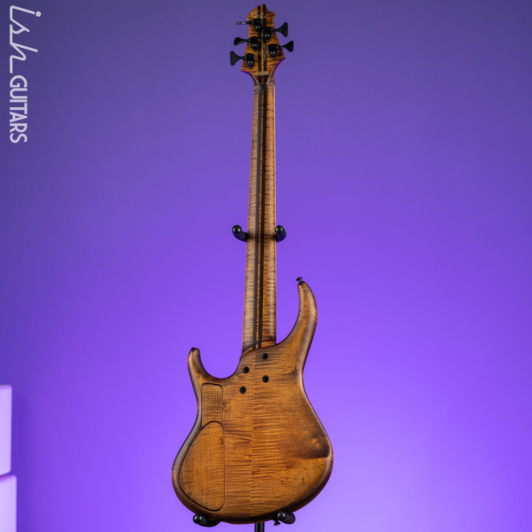 MTD 535-24 5-String Bass NAMM Brown Walnut on Flamed Sycamore