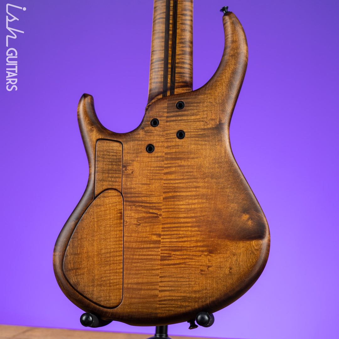 MTD 535-24 5-String Bass NAMM Brown Walnut on Flamed Sycamore