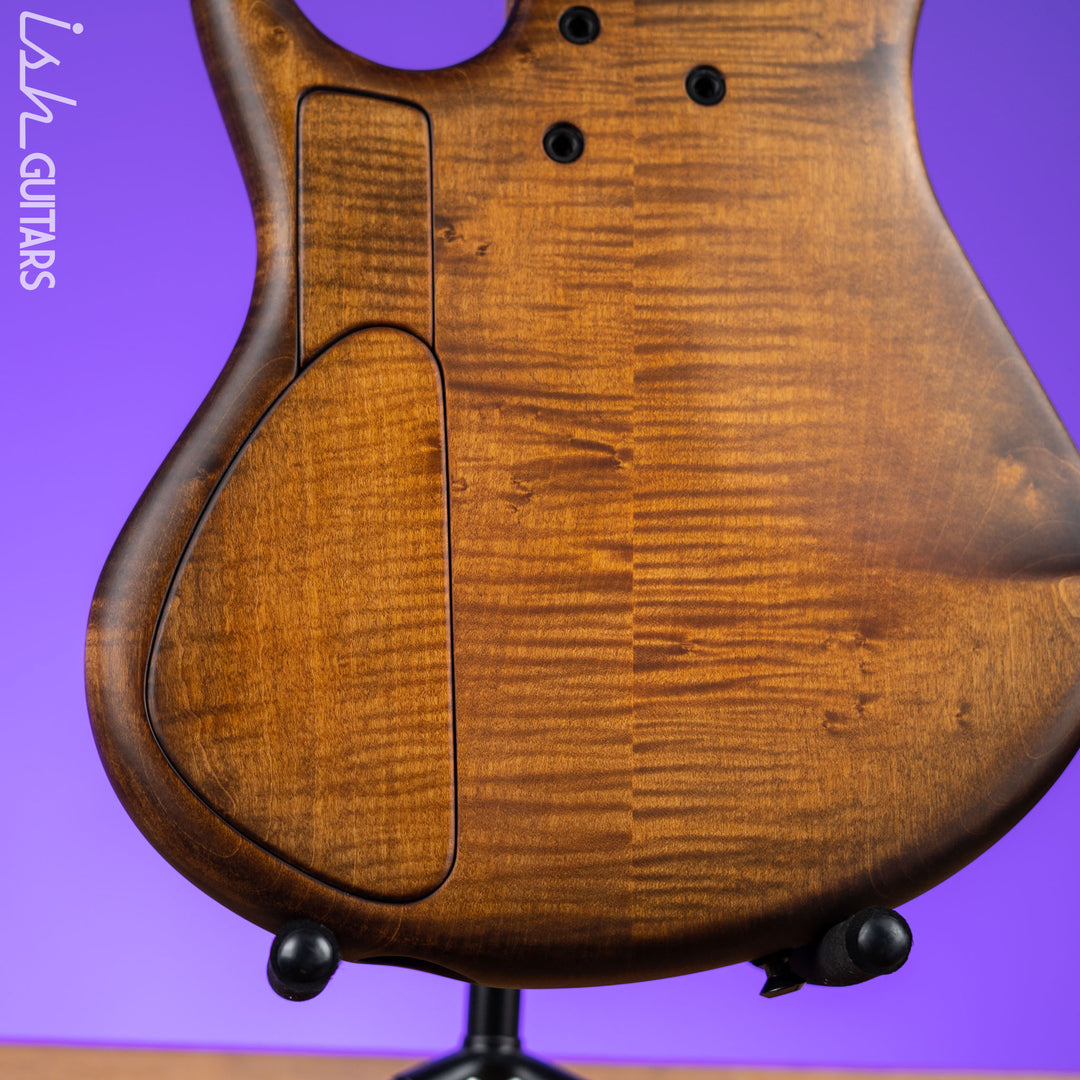 MTD 535-24 5-String Bass NAMM Brown Walnut on Flamed Sycamore