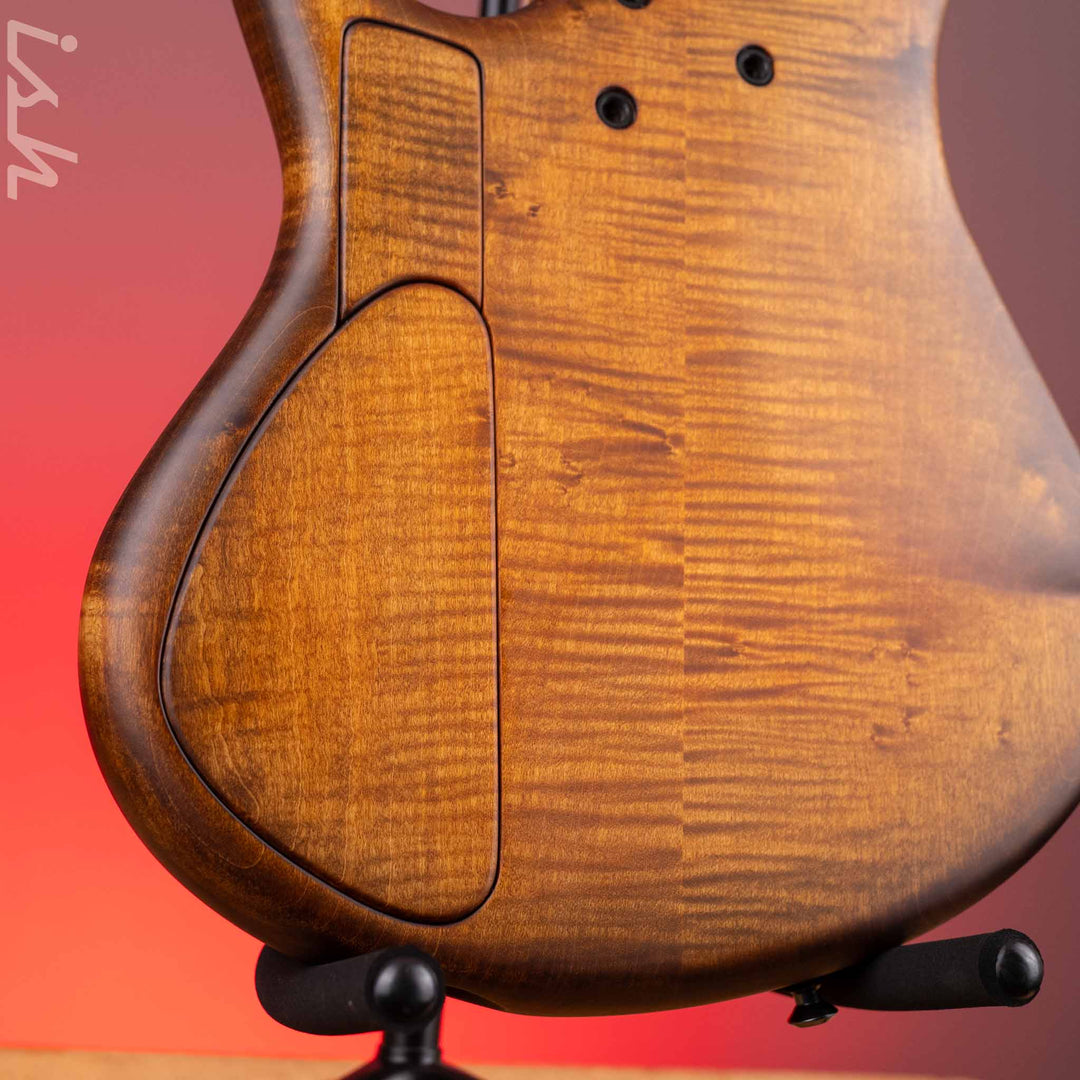 2023 MTD 535-24 5-String Bass NAMM Brown Walnut on Flamed Sycamore