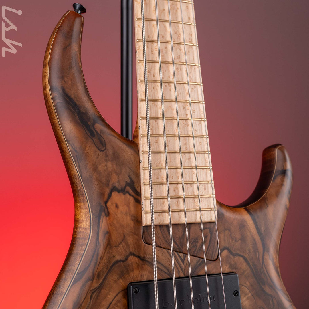 2023 MTD 535-24 5-String Bass NAMM Brown Walnut on Flamed Sycamore