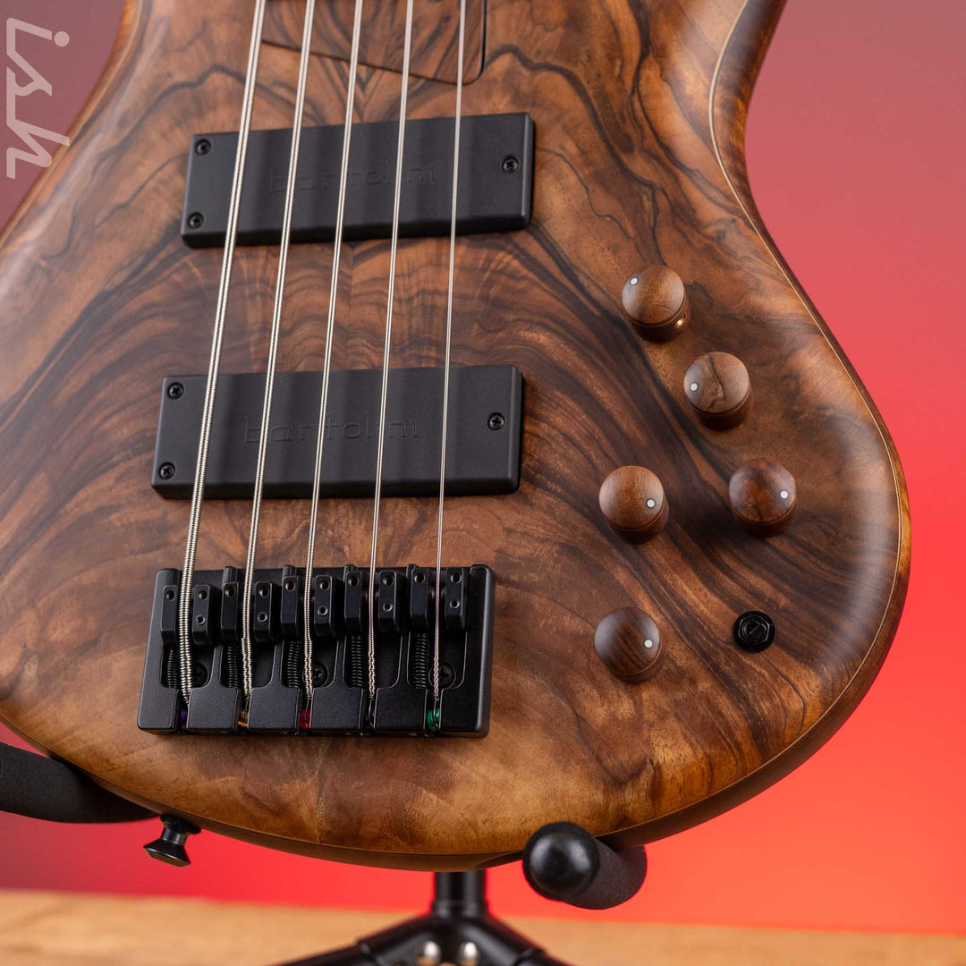 2023 MTD 535-24 5-String Bass NAMM Brown Walnut on Flamed Sycamore