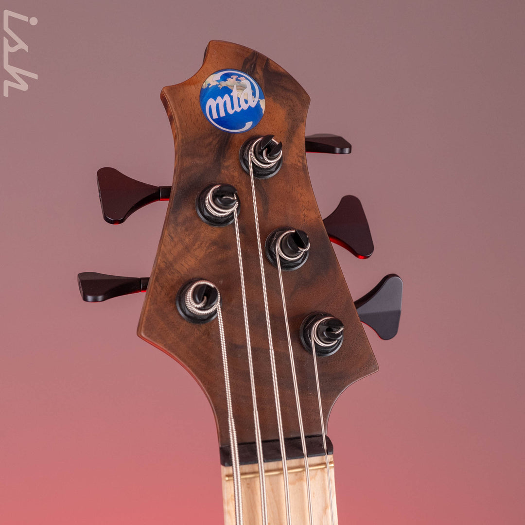 2023 MTD 535-24 5-String Bass NAMM Brown Walnut on Flamed Sycamore