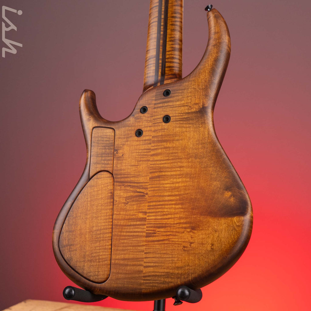 2023 MTD 535-24 5-String Bass NAMM Brown Walnut on Flamed Sycamore
