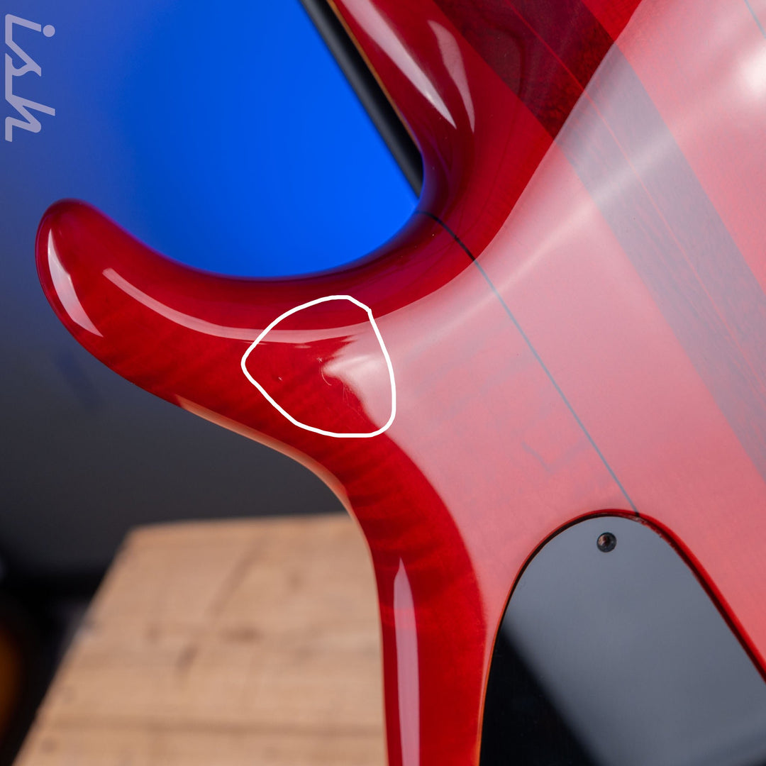 1996 Tobias Basic 4 Fretless Red