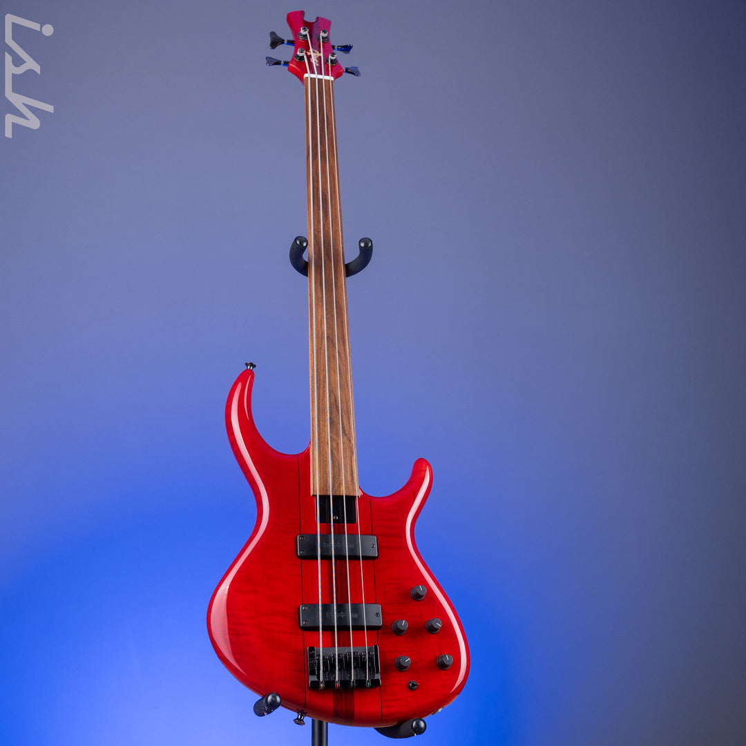1996 Tobias Basic 4 Fretless Red