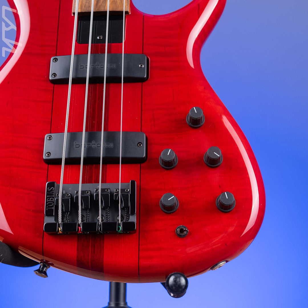1996 Tobias Basic 4 Fretless Red