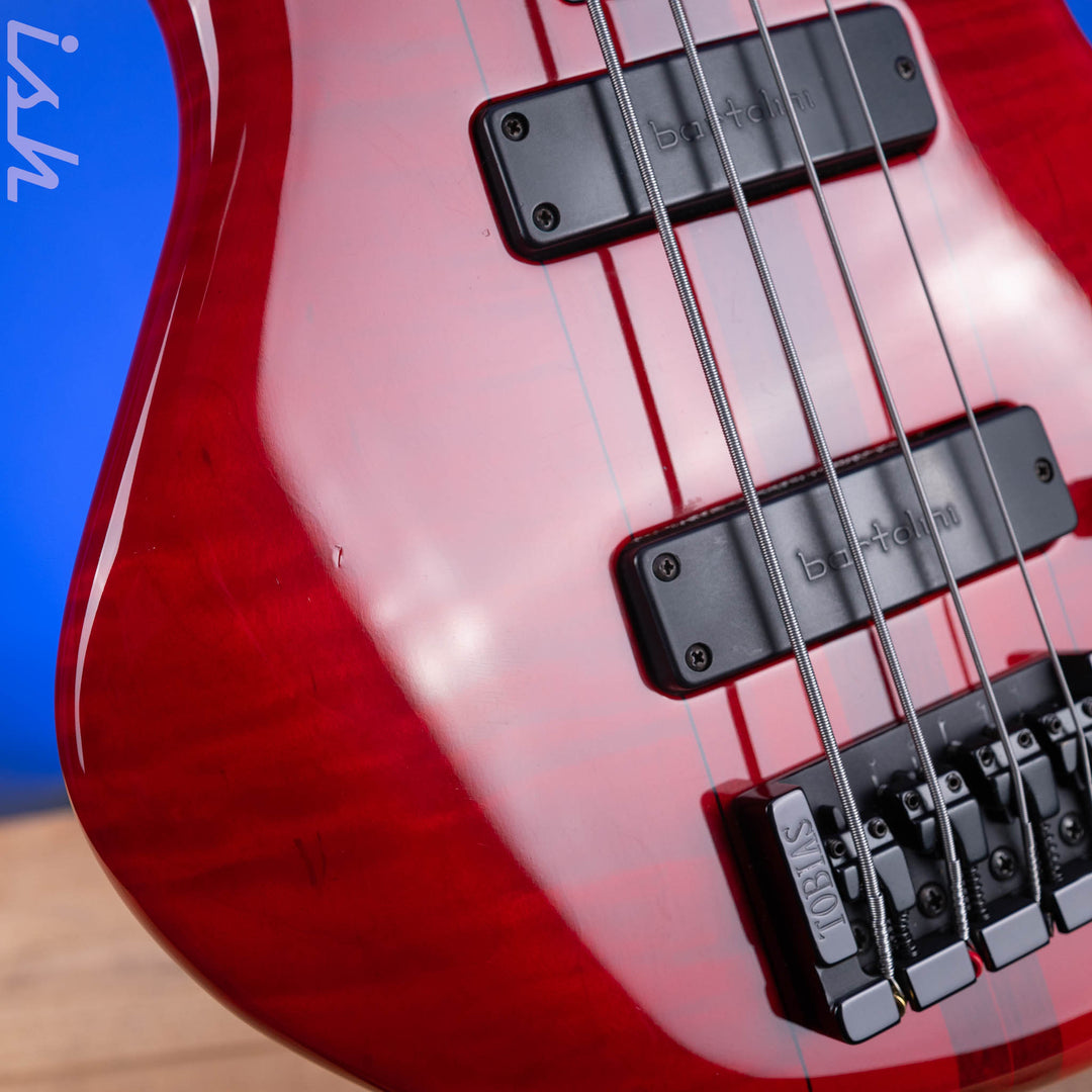 1996 Tobias Basic 4 Fretless Red