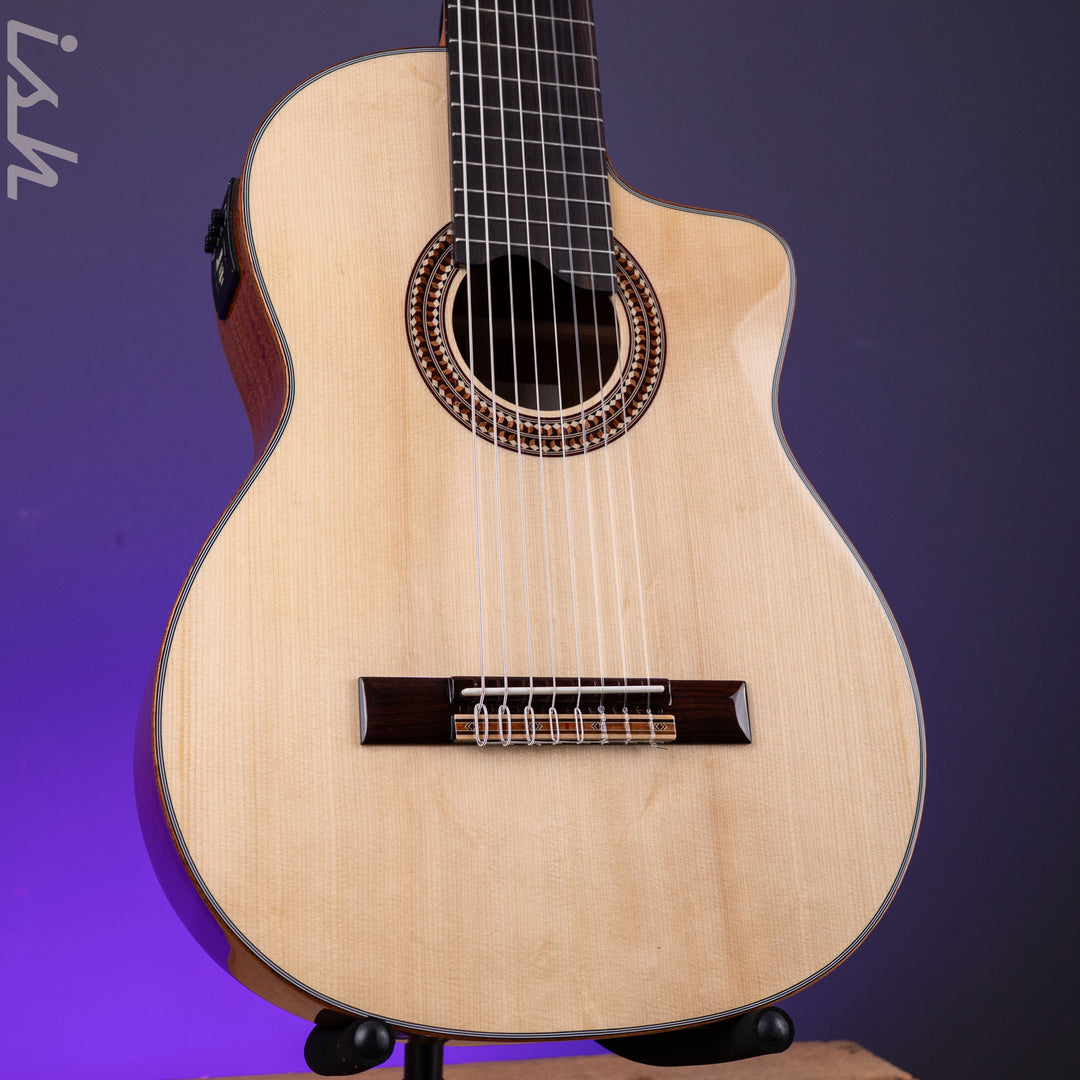 Ibanez GA3008CE Cutaway Classical 8-string Acoustic-Electric Guitar Natural