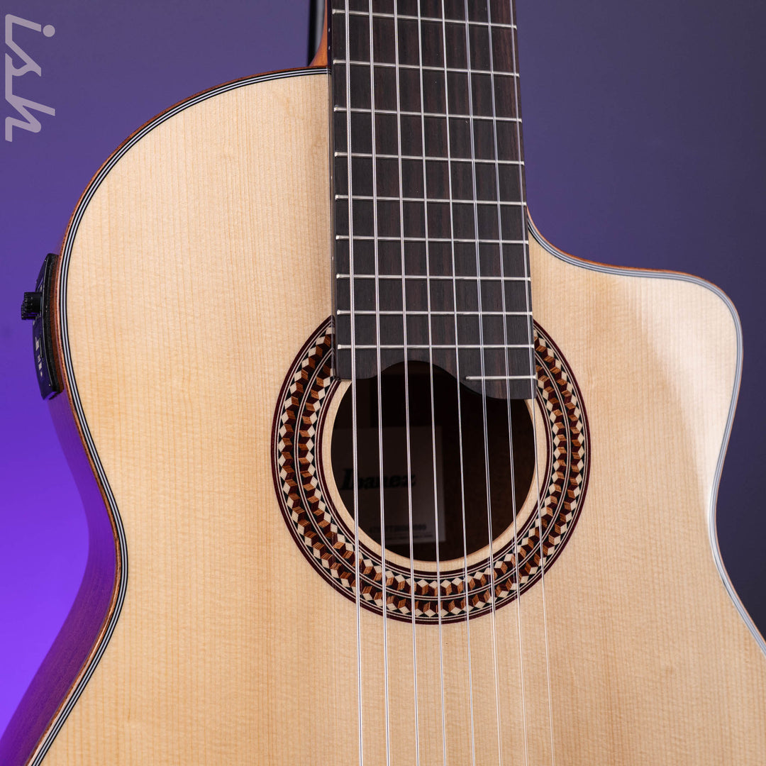 Ibanez GA3008CE Cutaway Classical 8-string Acoustic-Electric Guitar Natural