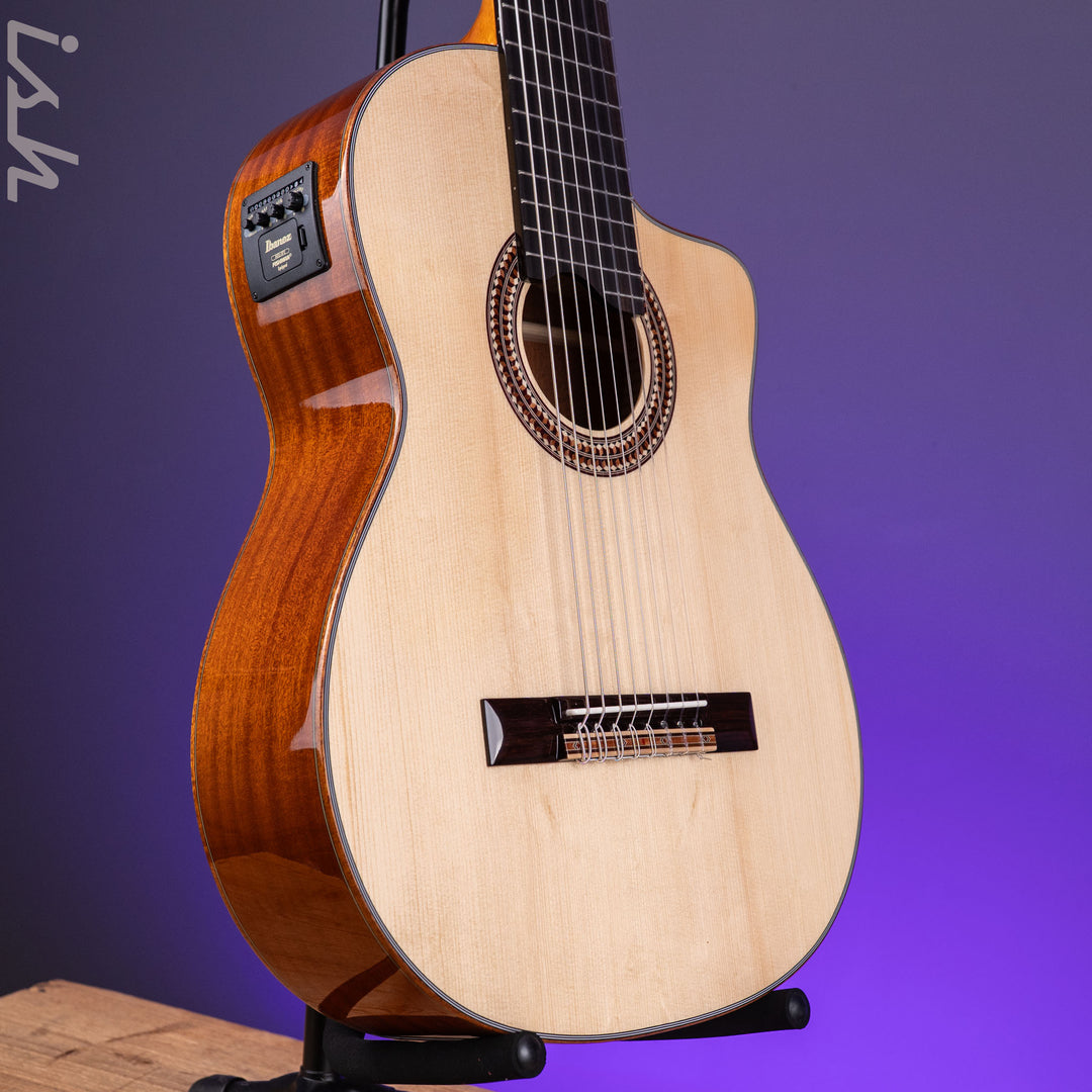 Ibanez GA3008CE Cutaway Classical 8-string Acoustic-Electric Guitar Natural