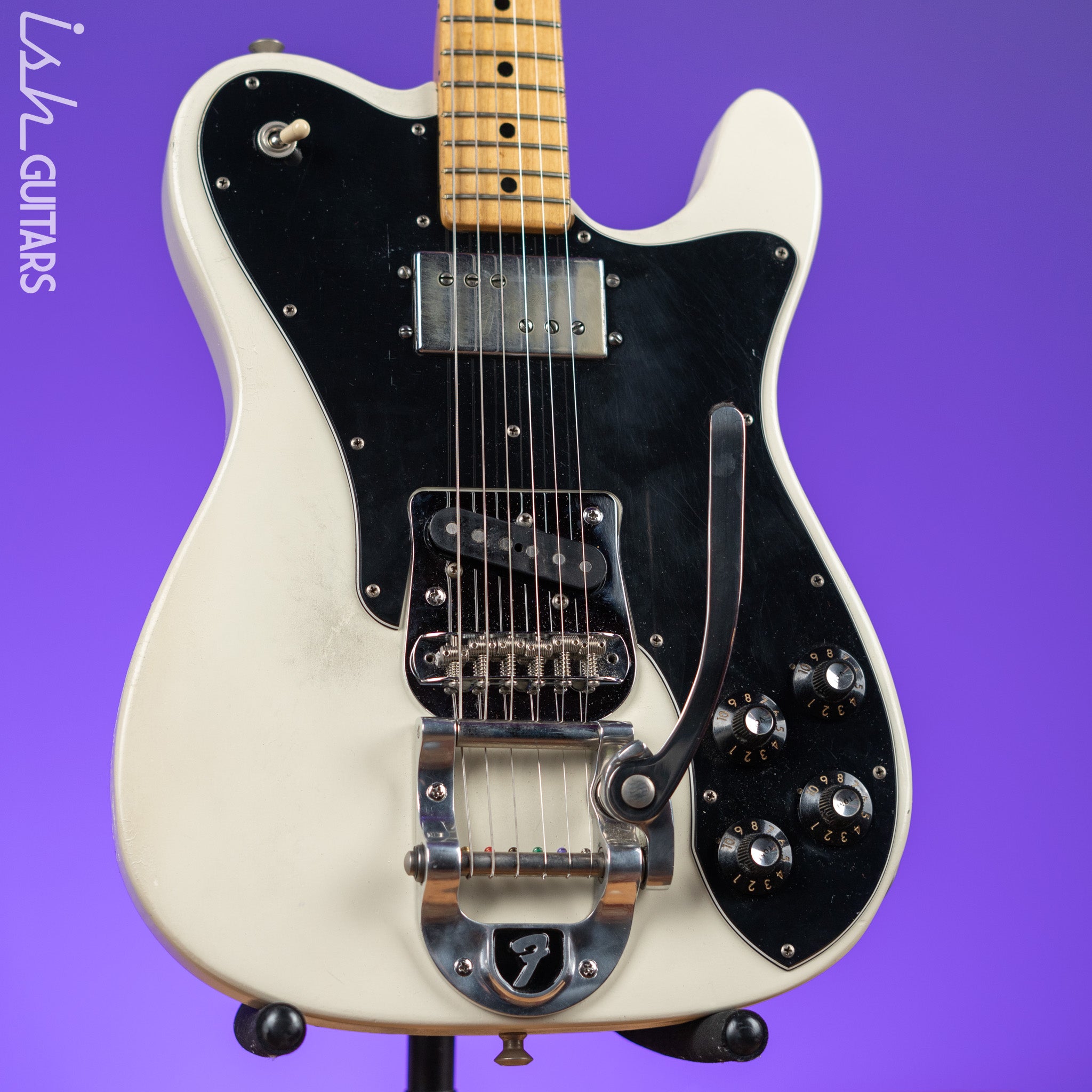 1970s Fender Telecaster Custom w/ Bigsby White Refin – Ish Guitars