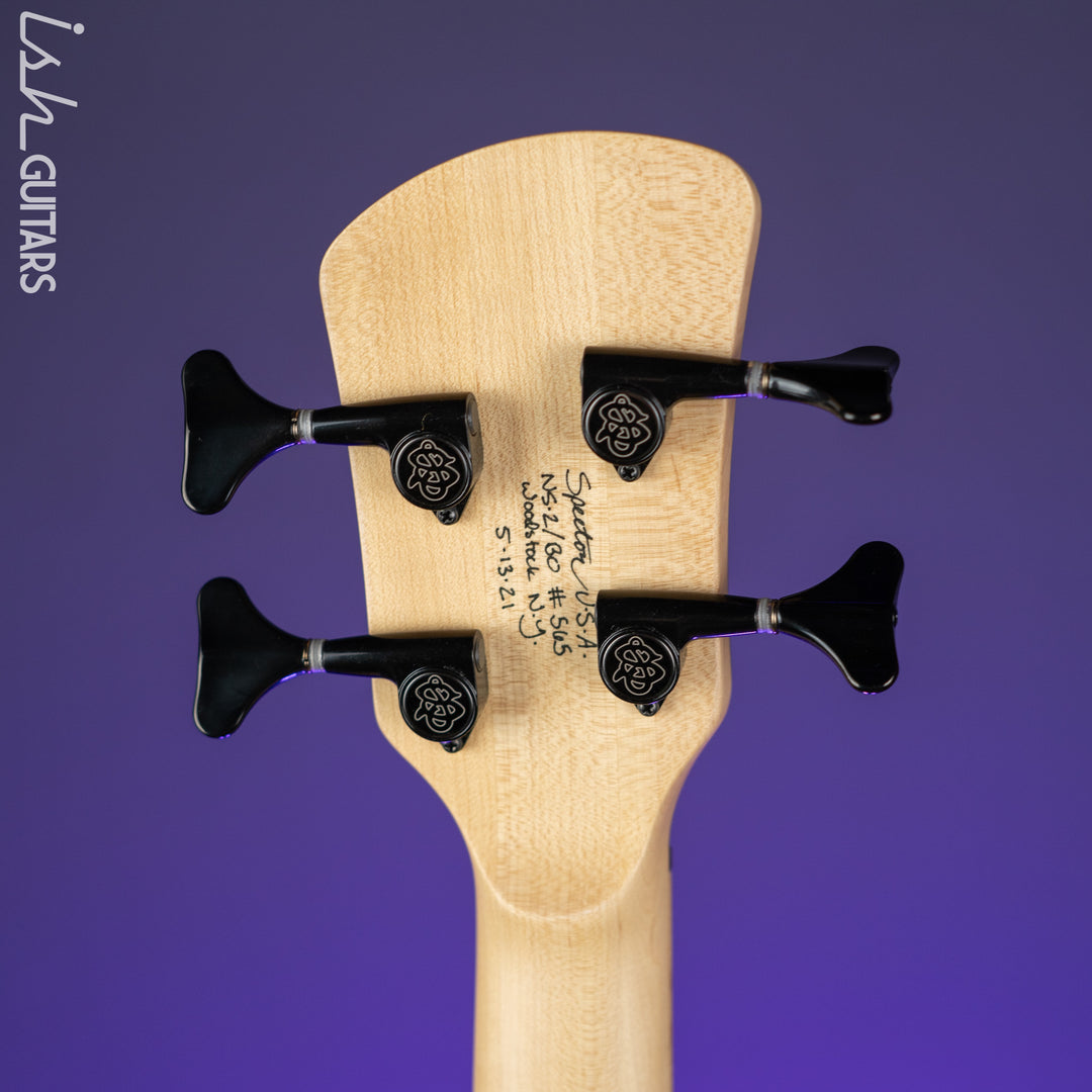 Spector USA NS-2 Bolt On Bark Infused Maple DW Neck 4 String Bass