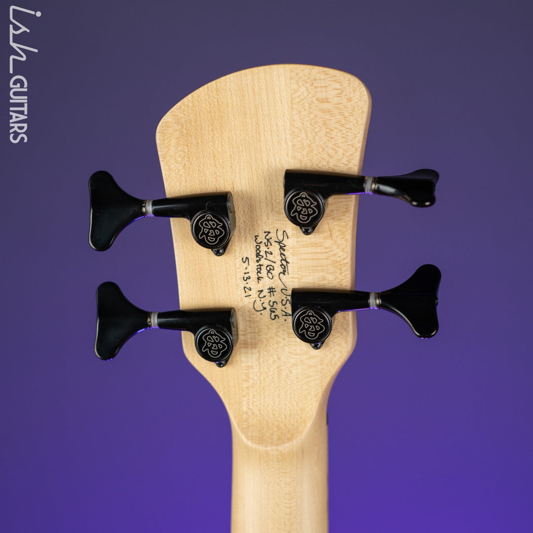 Spector USA NS-2 Bolt On Bark Infused Maple DW Neck 4 String Bass