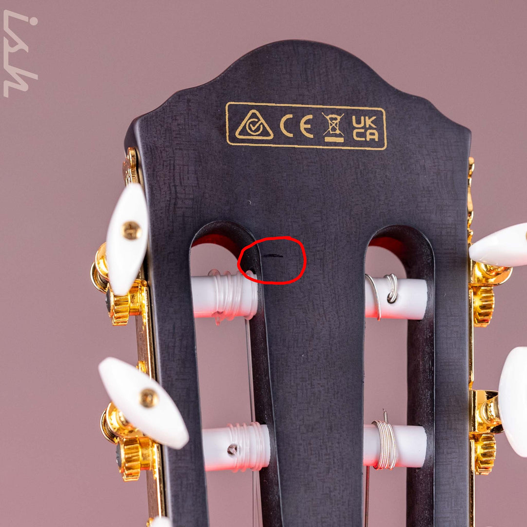 2024 Ibanez TOD10N Tim Henson Signature Nylon Acoustic-Electric Guitar Transparent Black Flat