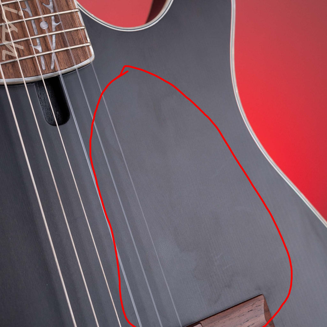 2024 Ibanez TOD10N Tim Henson Signature Nylon Acoustic-Electric Guitar Transparent Black Flat
