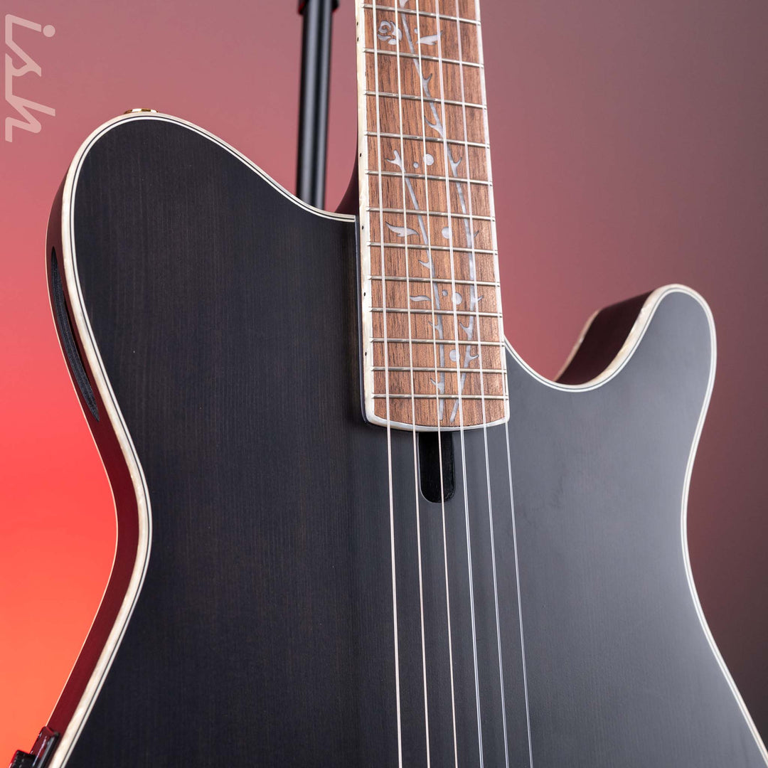 2024 Ibanez TOD10N Tim Henson Signature Nylon Acoustic-Electric Guitar Transparent Black Flat