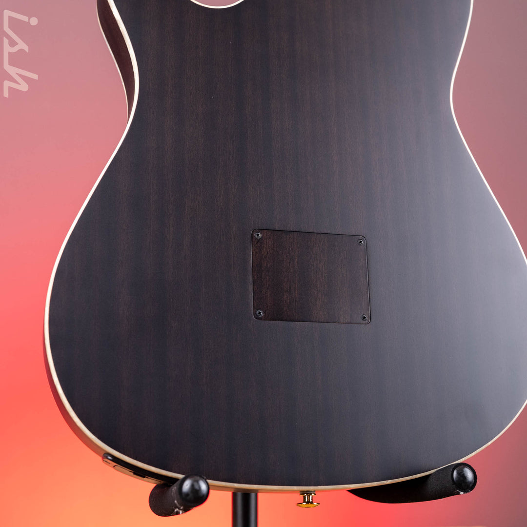 2024 Ibanez TOD10N Tim Henson Signature Nylon Acoustic-Electric Guitar Transparent Black Flat
