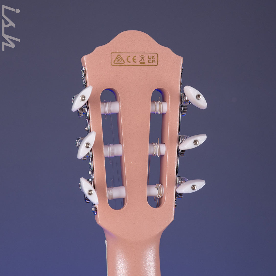 Ibanez TOD10N Tim Henson Signature Nylon Acoustic-Electric Guitar Pearl Pink Flat Demo
